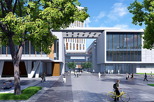 厦门软件职业技术学院综合楼景观设计
