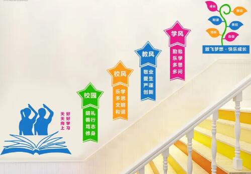 中学校园文化墙设计要注意几点